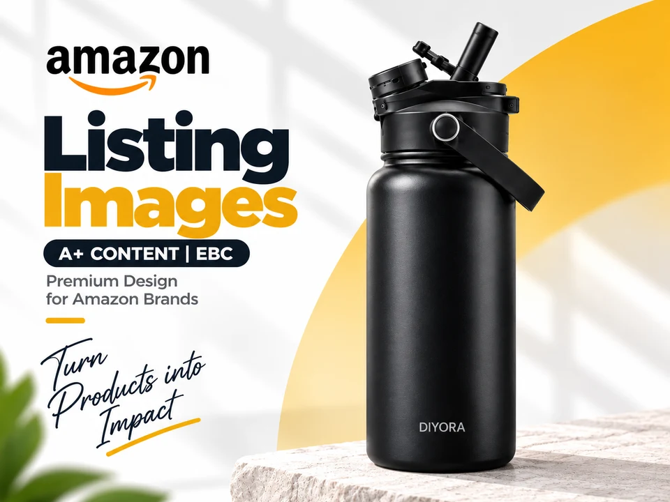 DIYORA insulated bottle — Amazon listing set
